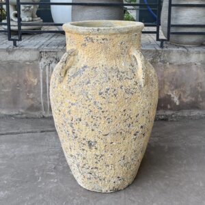 High Glazed Planter With Handle