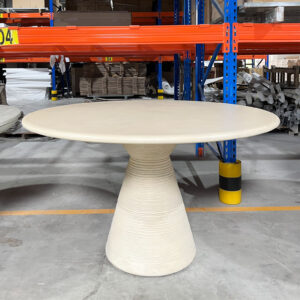 Round Concrete Dining Table
