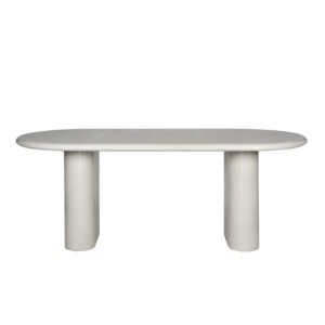 Oval Fibercement Dining Table
