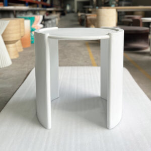 Round White Side Table