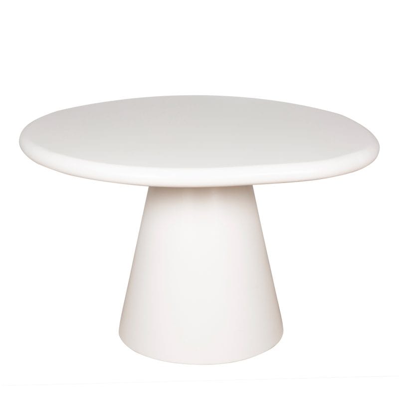 Asymmetrical GFRC Dining Table with Conical Base