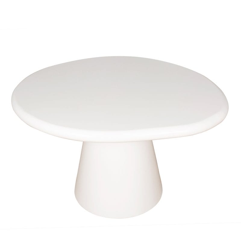 Asymmetrical GFRC Dining Table with Conical Base