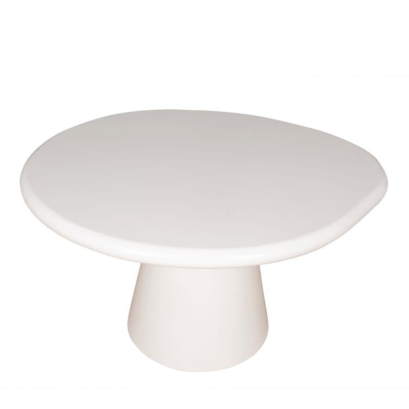 Asymmetrical GFRC Dining Table with Conical Base