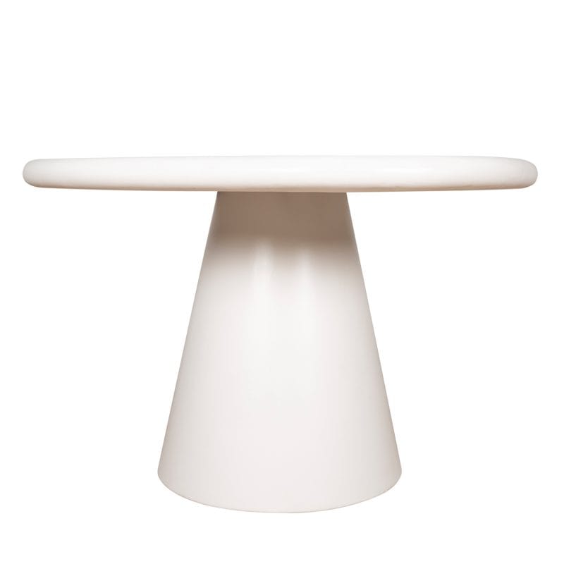 Asymmetrical GFRC Dining Table with Conical Base