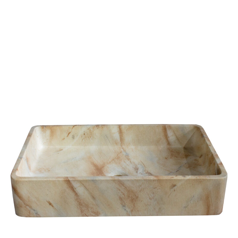 Matt White Lightweight Cement Sink