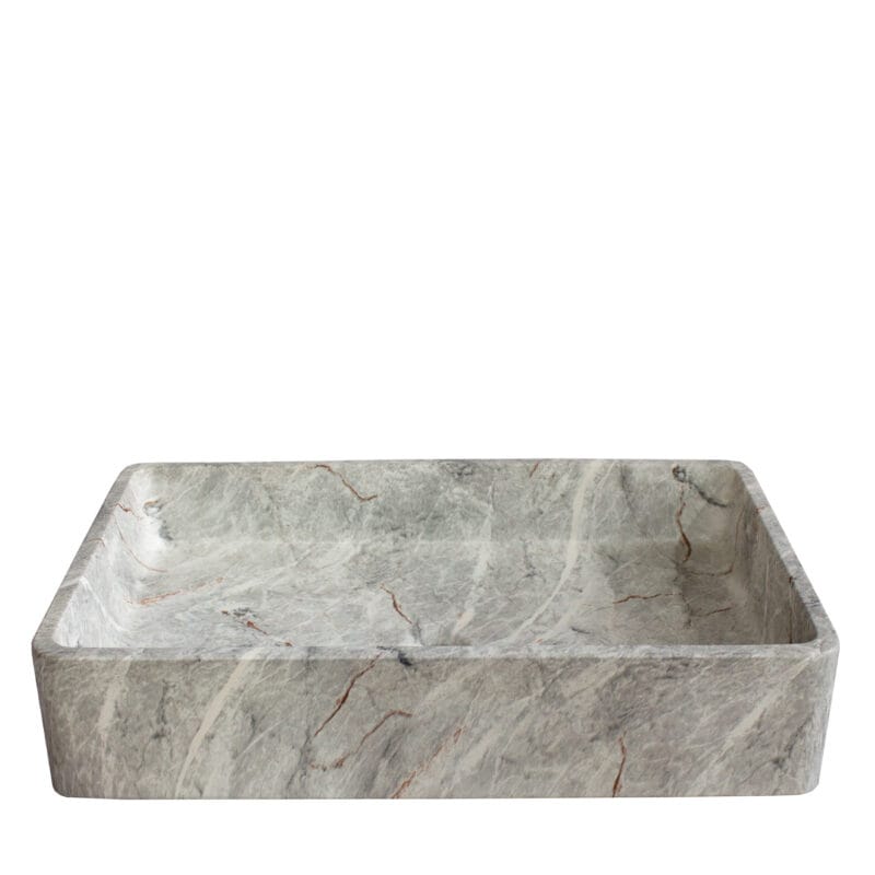 Matt White Lightweight Cement Sink