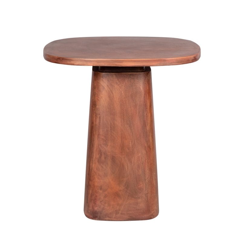 Round GFRC Dining Table with Conical Base