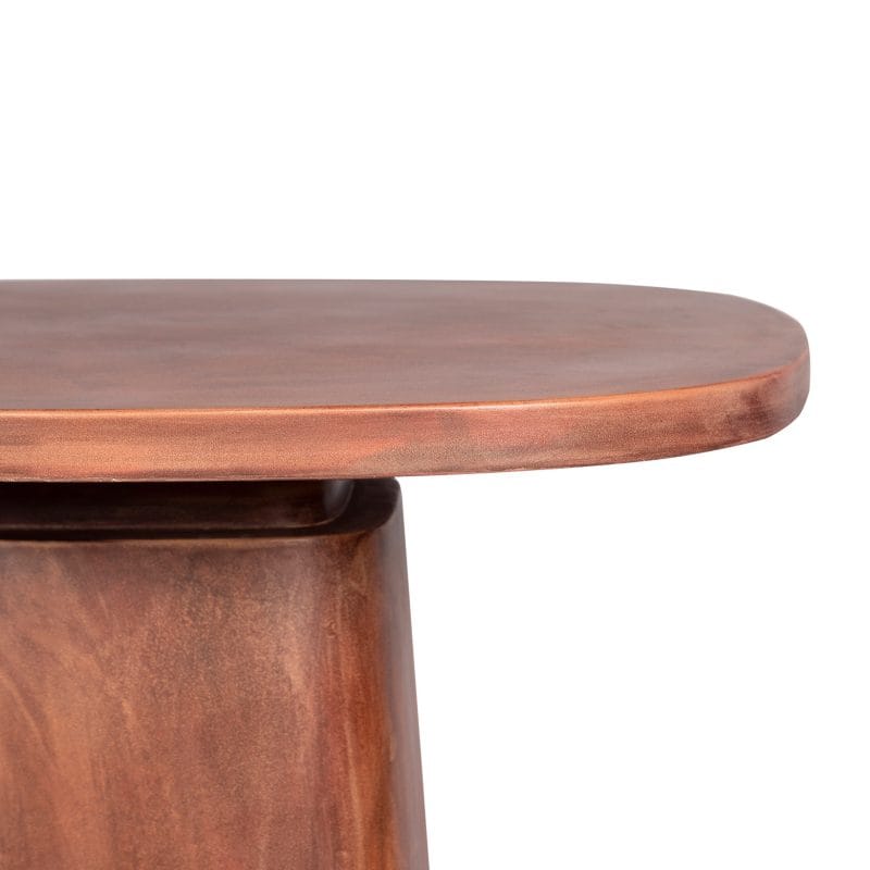 Round GFRC Dining Table with Conical Base