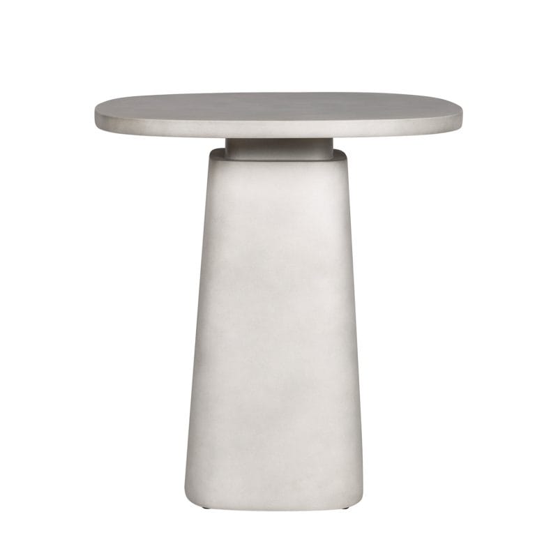 Round GFRC Dining Table with Conical Base
