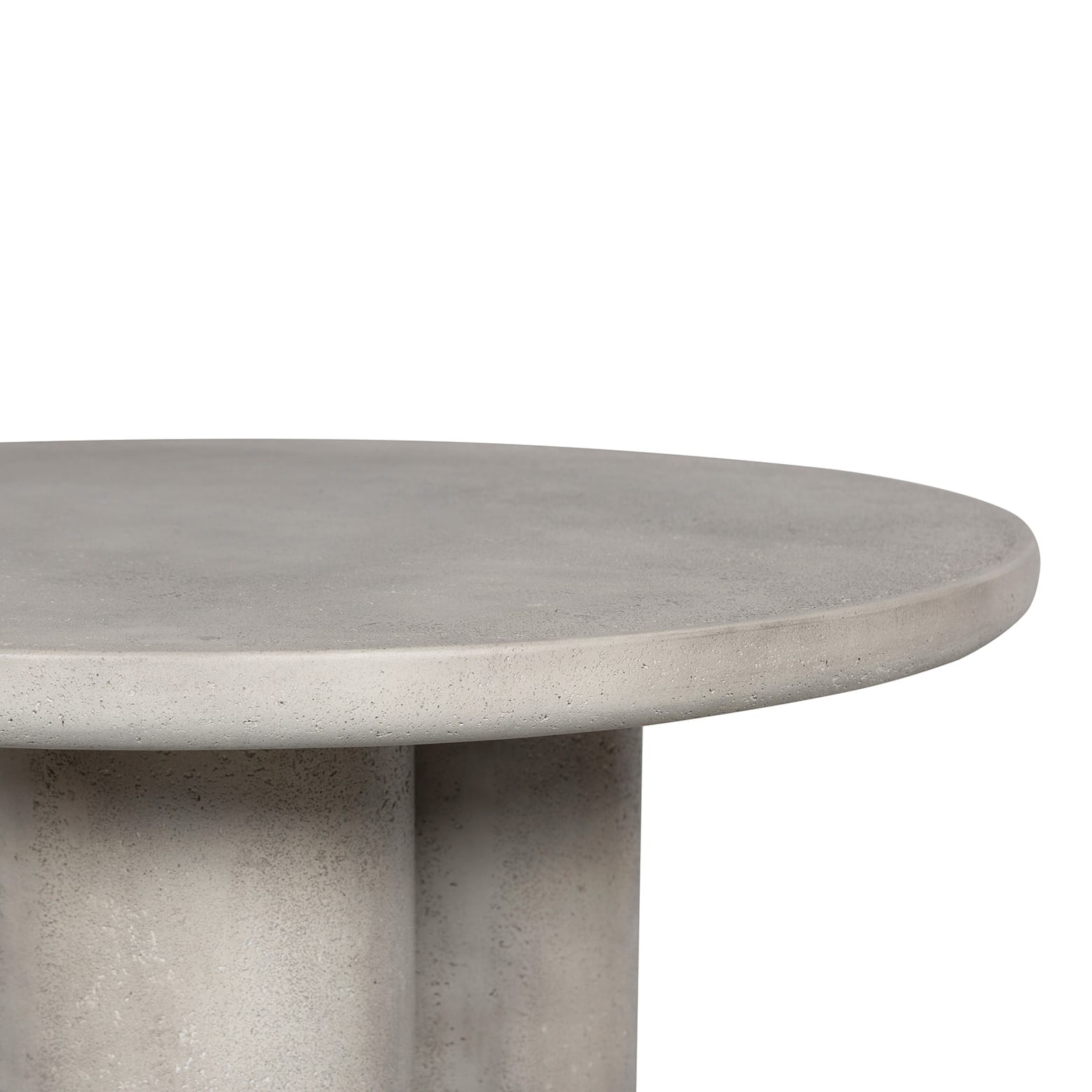 Gfrc Rounded Rectangle Column Triple Column GFRC Round Table - Aurora Craft Furniture
