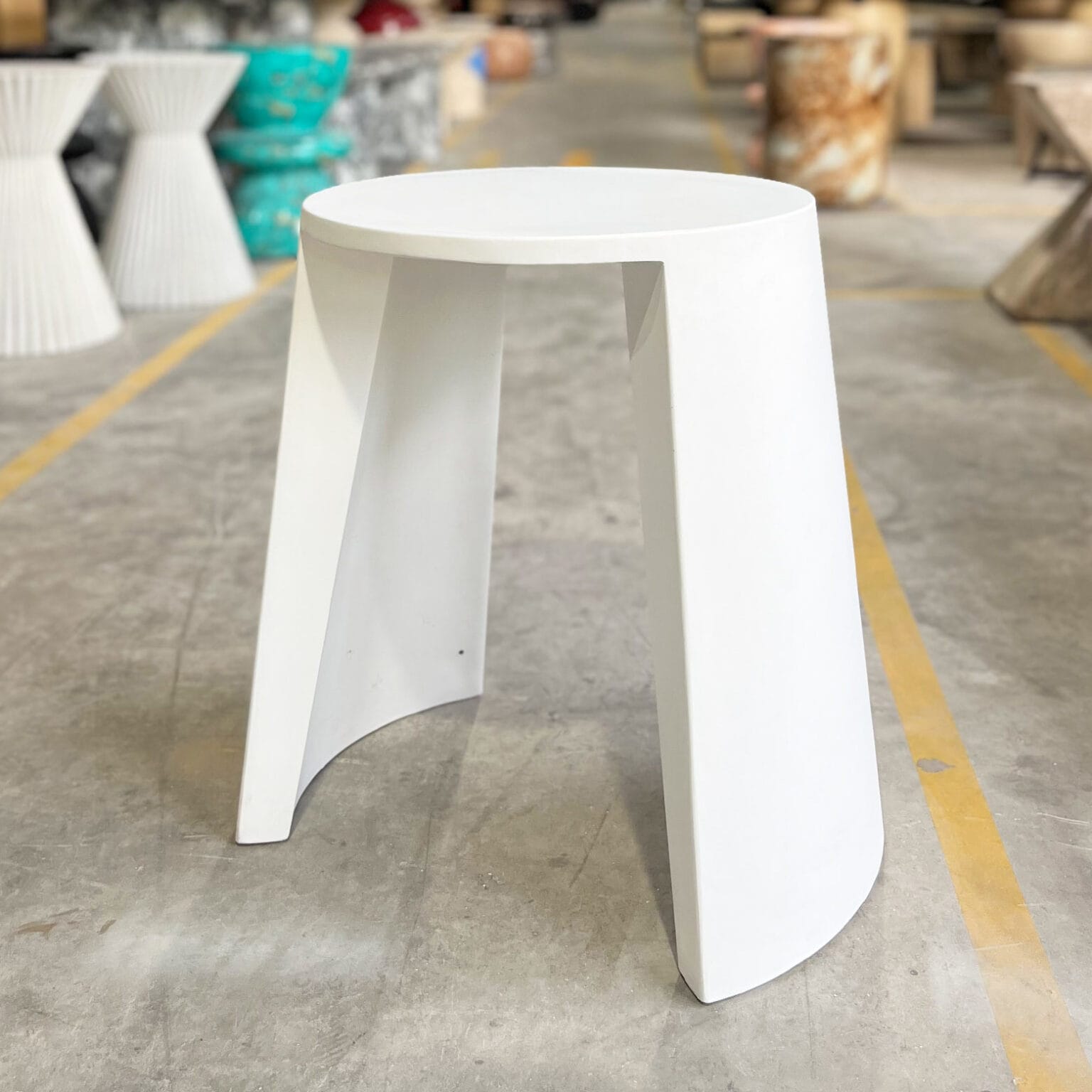 Arciform GFRC Minimalist Side Table - Aurora Craft Furniture