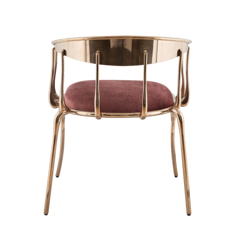 Iron Chair with Cushioned Seat