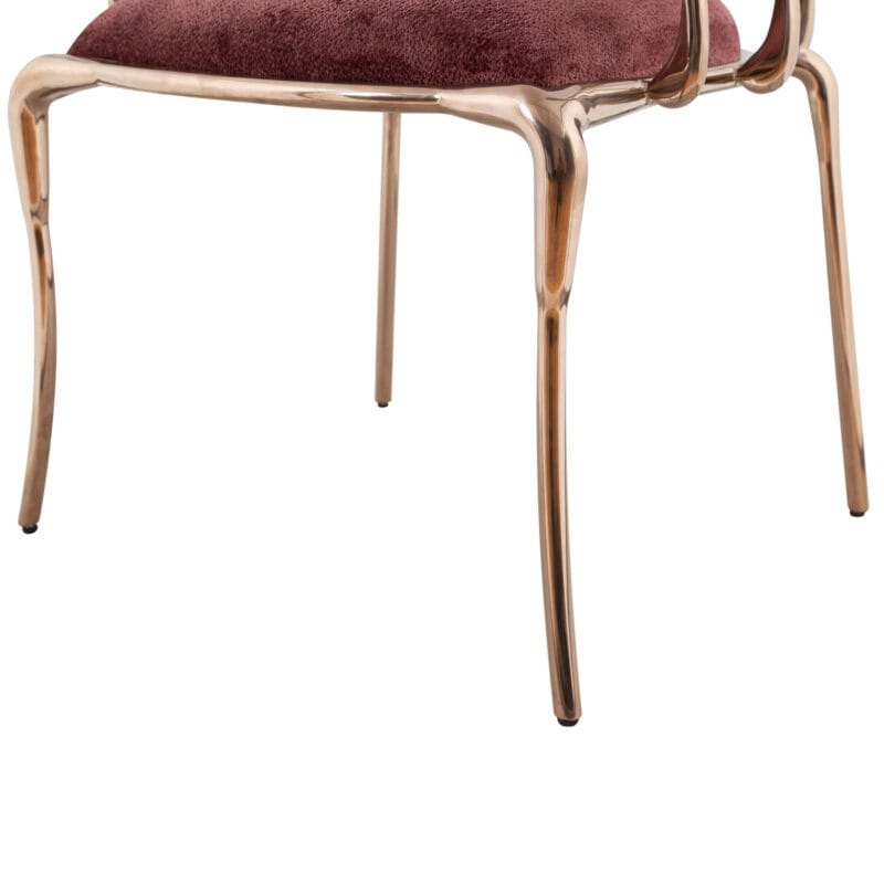 Iron Chair with Cushioned Seat