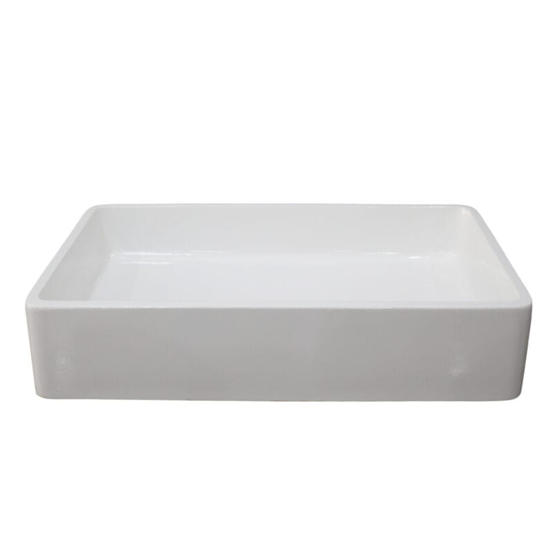 Matt White Lightweight Cement Sink