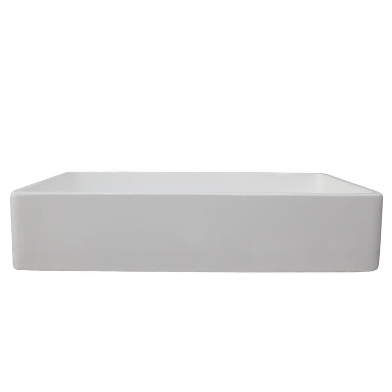 Matt White Lightweight Cement Sink