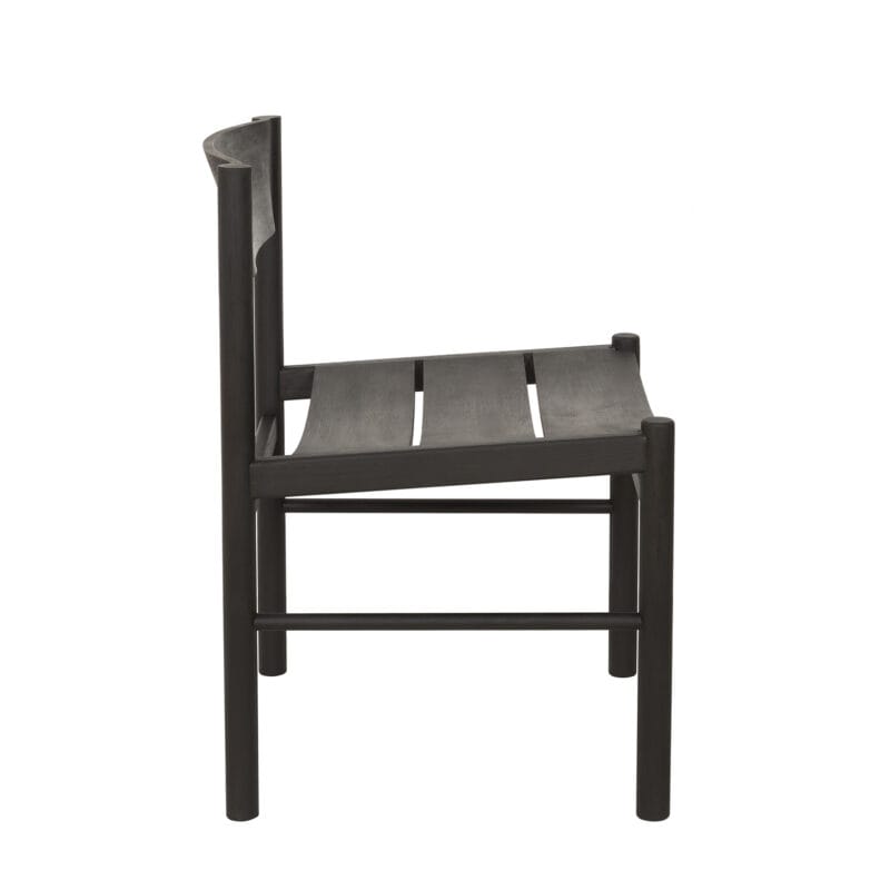 Modern Curved Wood Dining Chair