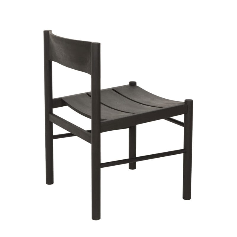 Modern Curved Wood Dining Chair