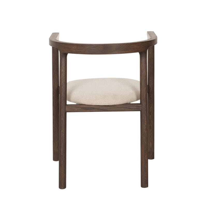 Modern Wood Dining Chair with Armrests