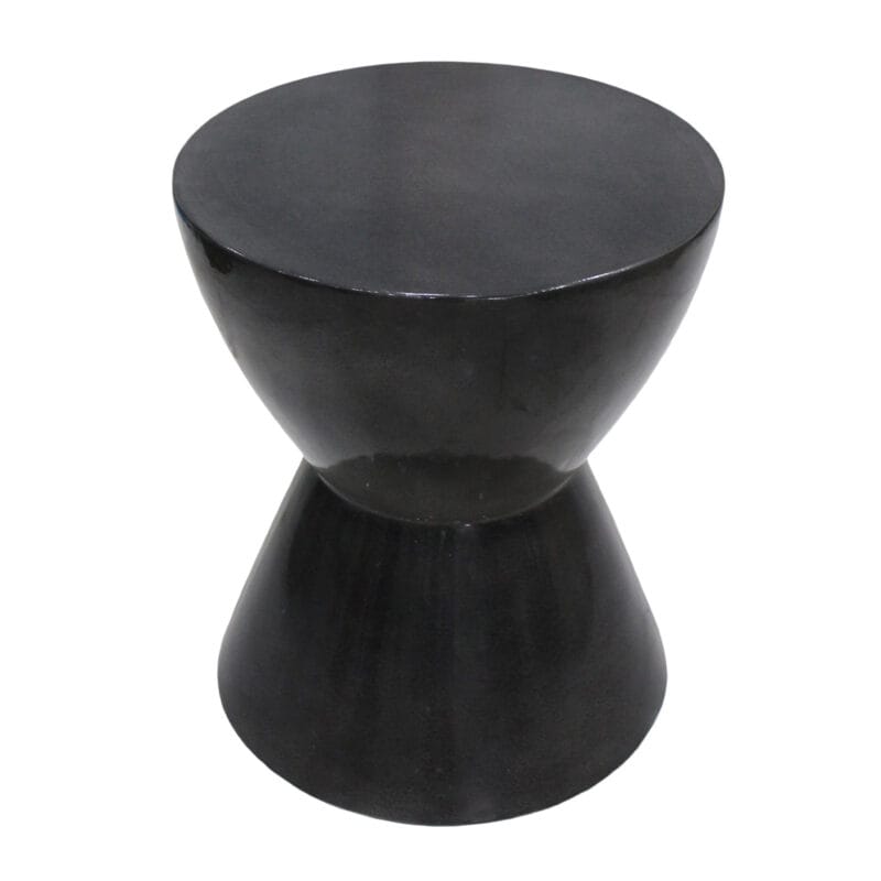 Noir Hourglass GFRC Stool