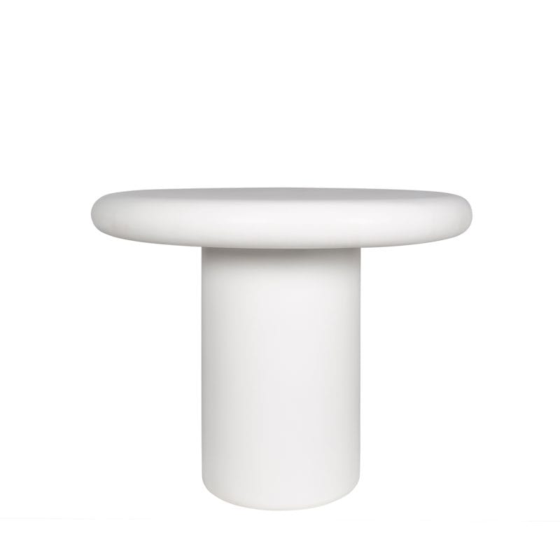 Round GFRC Dining Table with Cylindrical Base