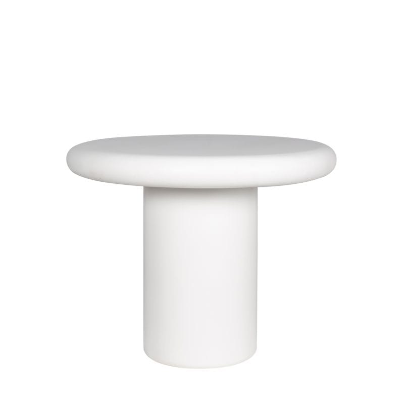 Round GFRC Dining Table with Cylindrical Base