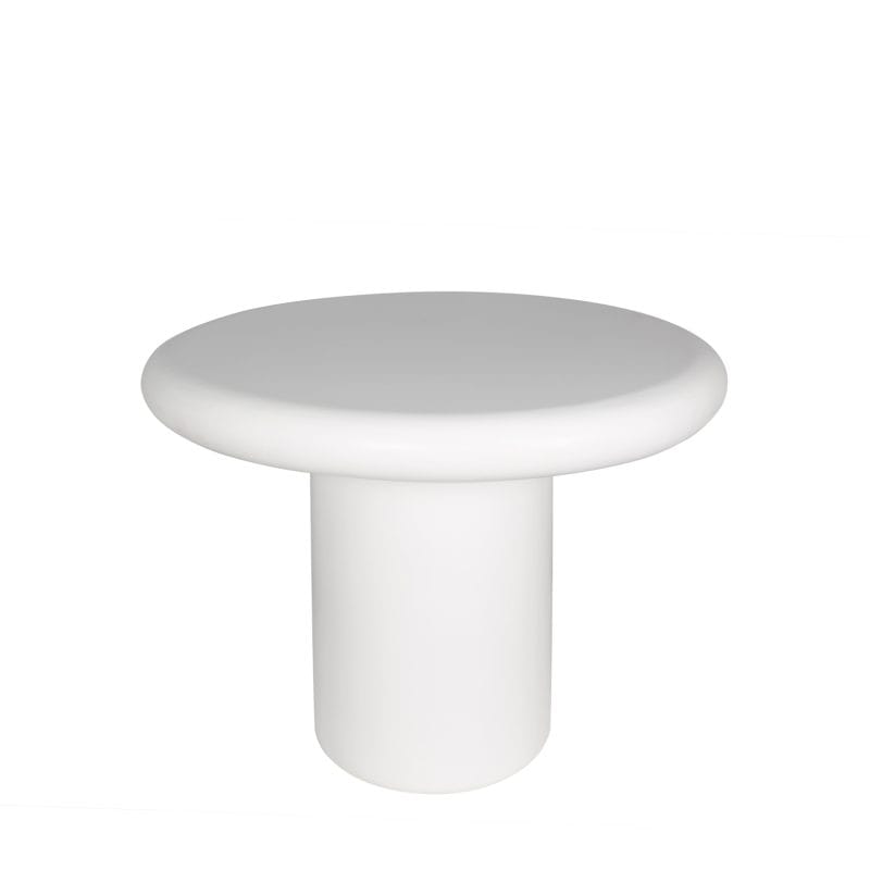 Round GFRC Dining Table with Cylindrical Base