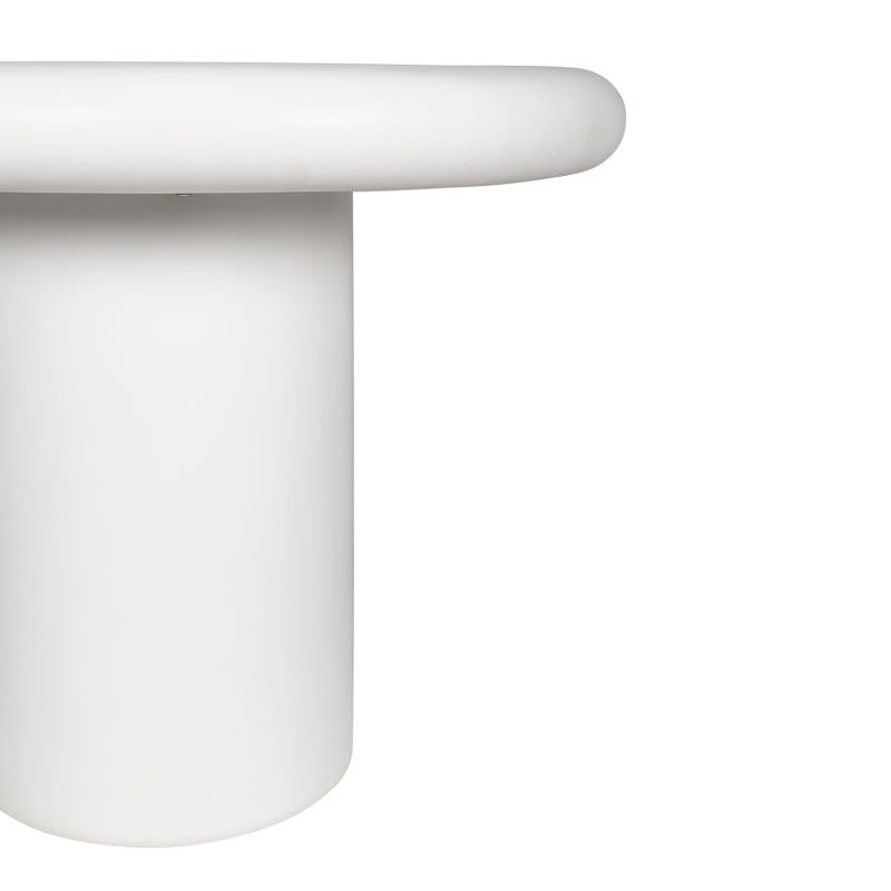 Round GFRC Dining Table with Cylindrical Base