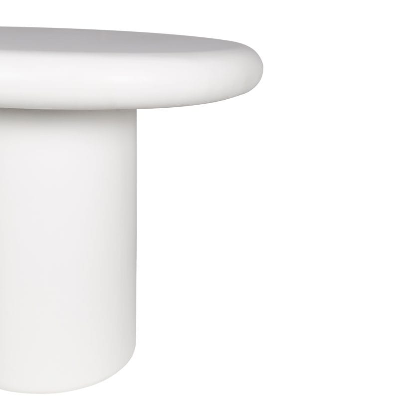 Round GFRC Dining Table with Cylindrical Base