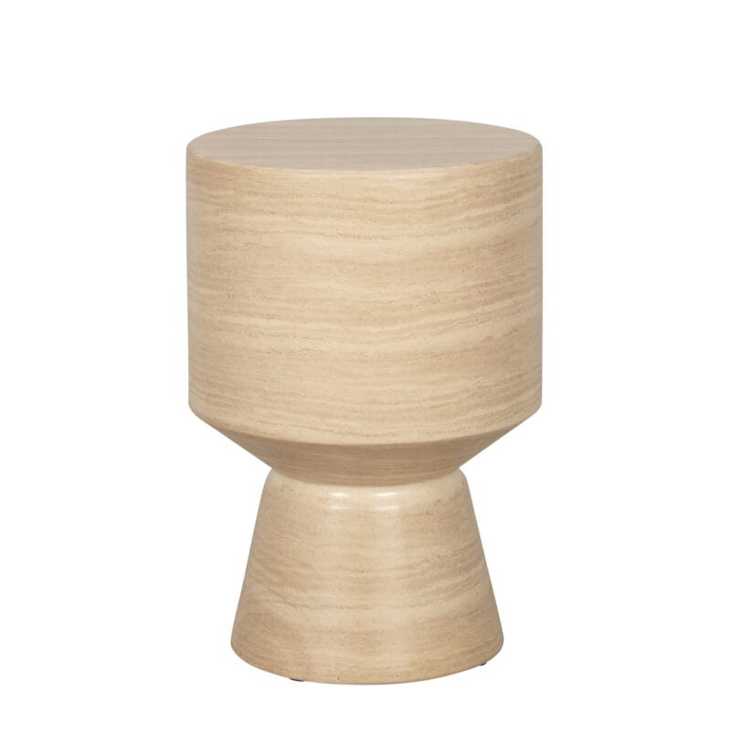 Sandstone GFRC Pedestal Side Table