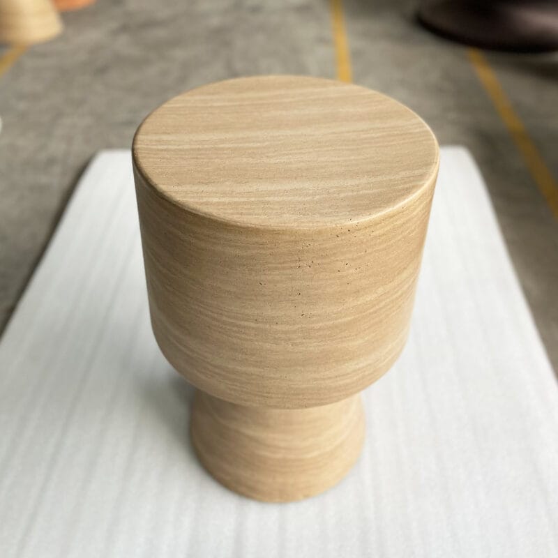 Sandstone GFRC Pedestal Side Table