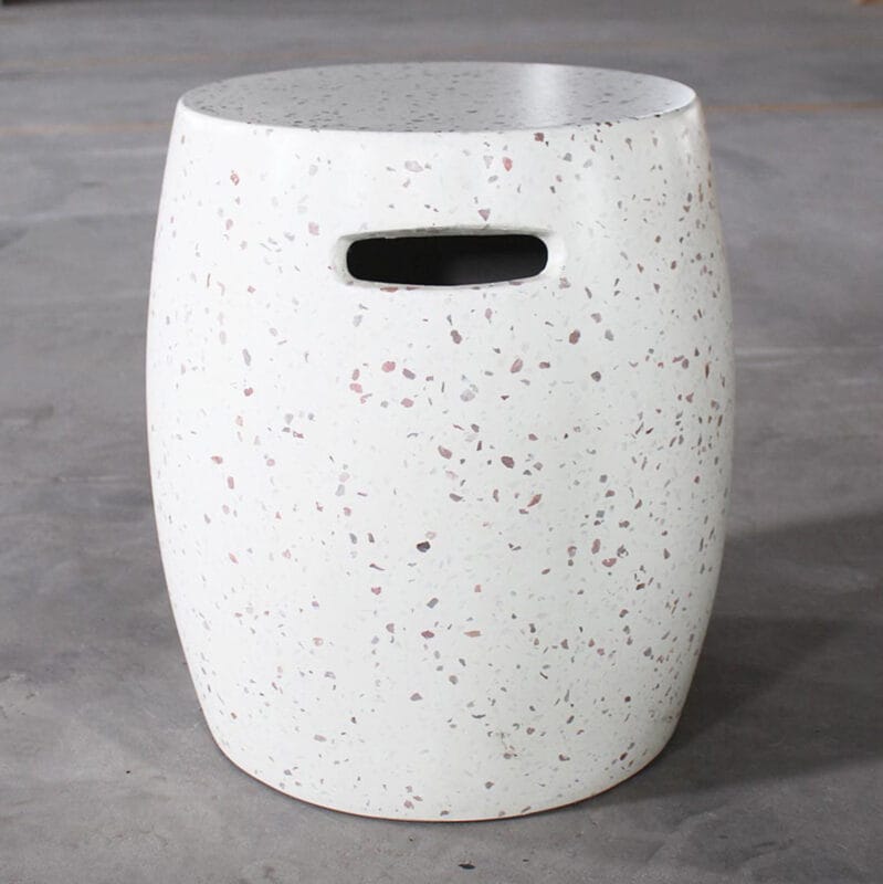 Terrazzo Barrel GFRC Stool