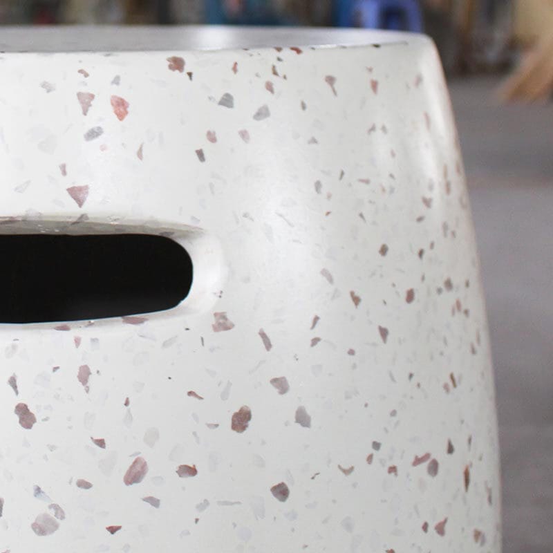 Terrazzo Barrel GFRC Stool