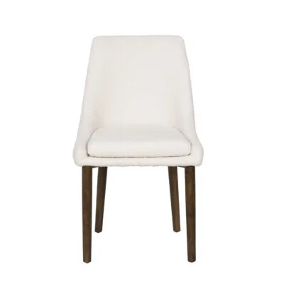 Upholstered Chair with Wooden Legs