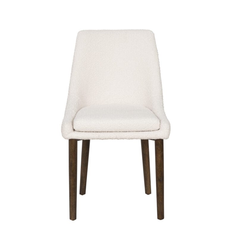 Upholstered Chair with Wooden Legs