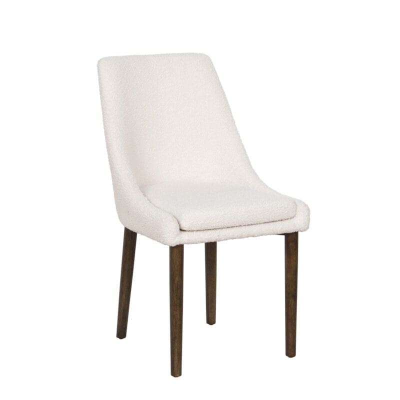 Upholstered Chair with Wooden Legs