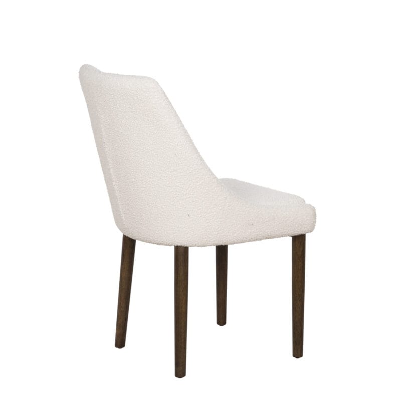 Upholstered Chair with Wooden Legs