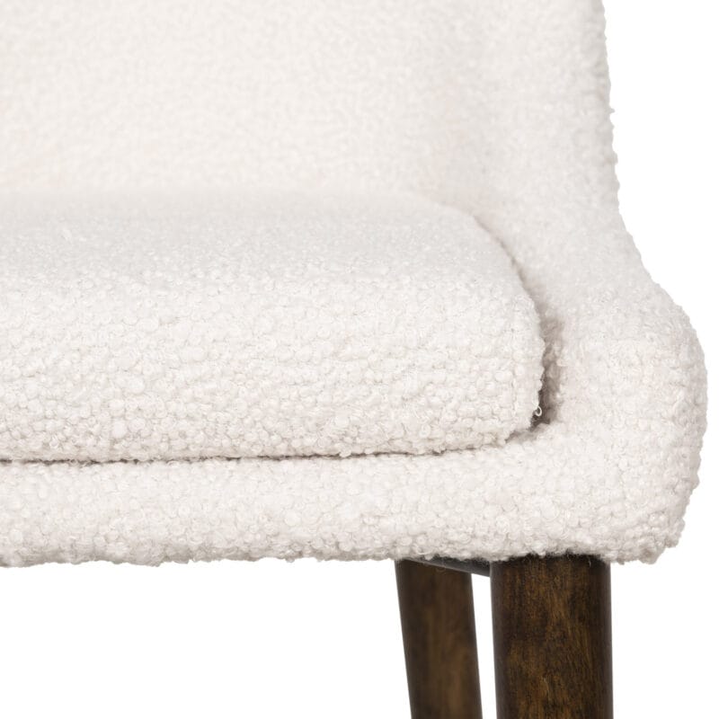 Upholstered Chair with Wooden Legs