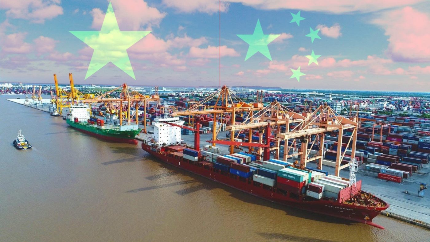 Vietnam vs China furniture cost comparison with shipping containers and export ports showing global supply chain shift