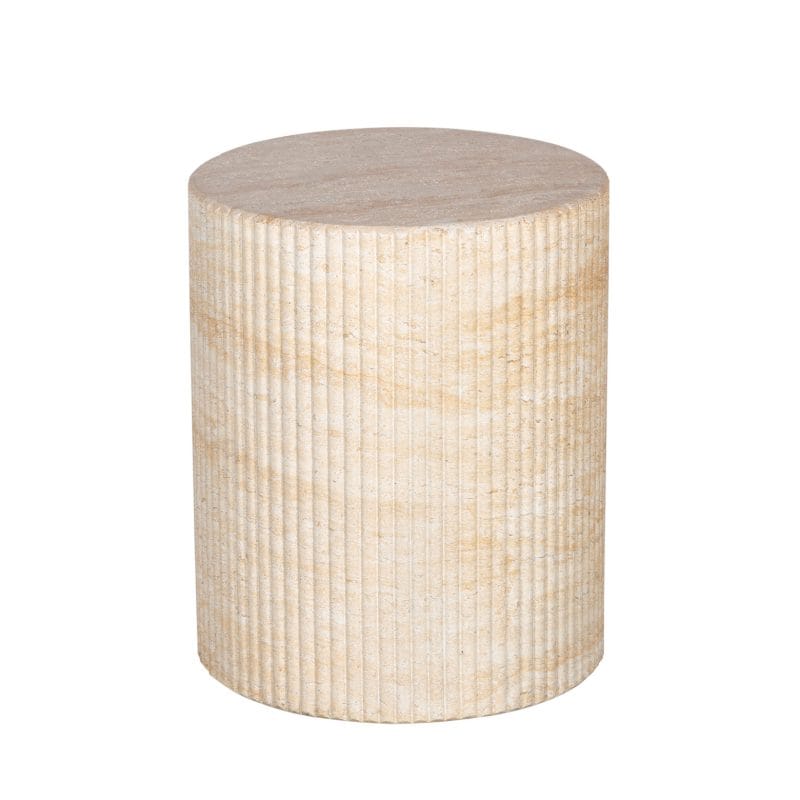 Fluted Round GFRC Stool