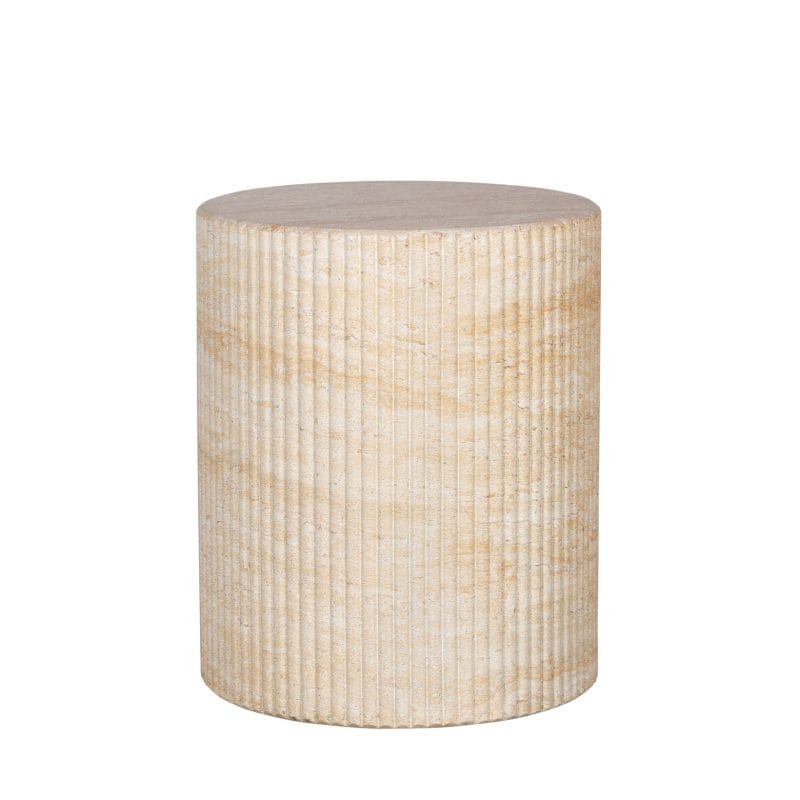 Fluted Round GFRC Stool