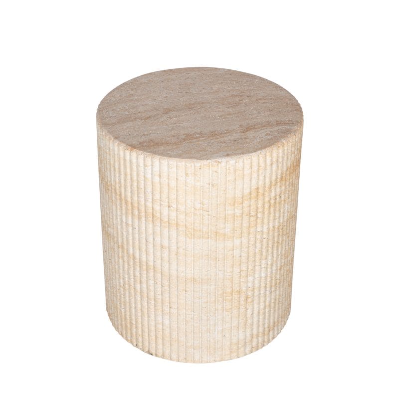 Fluted Round GFRC Stool