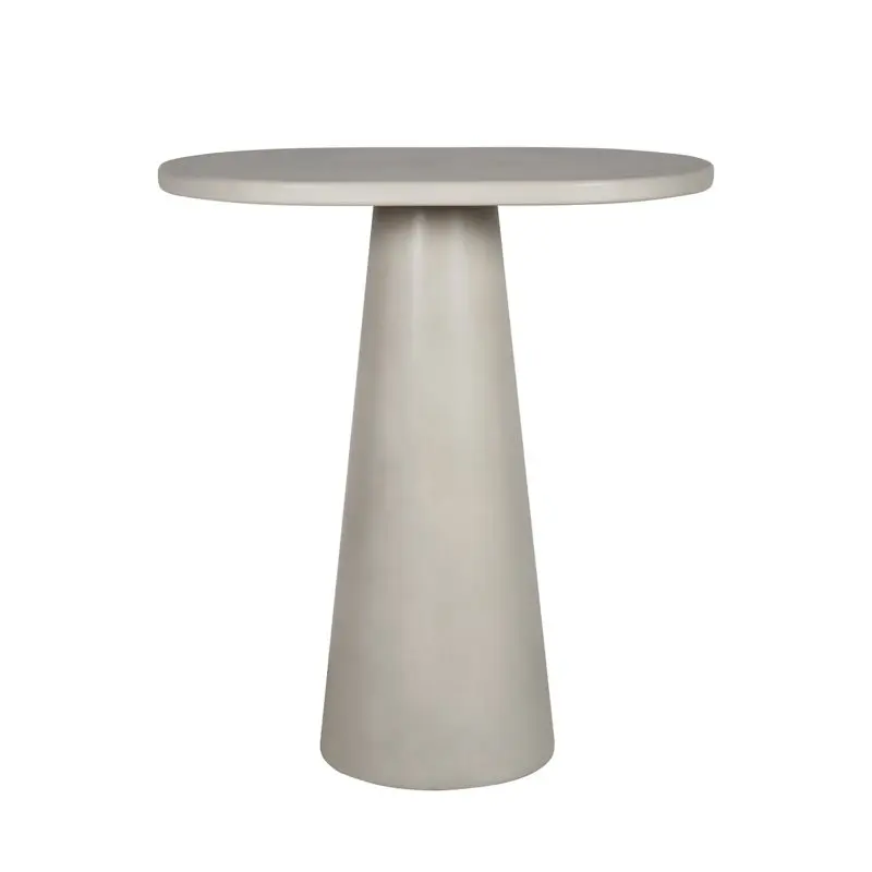 ChatGPT đã nói: GFRC Bar Table with Tapered Cylindrical Base