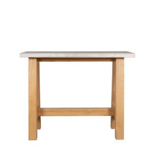 GFRC Console Table with Solid Wood A-Frame Base