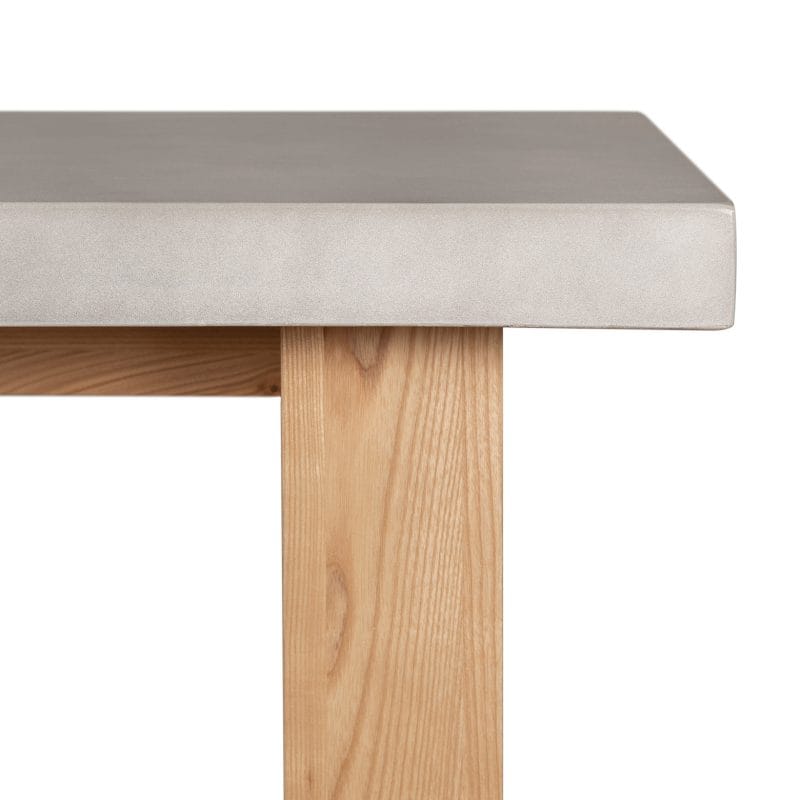 GFRC Console Table with Solid Wood A-Frame Base