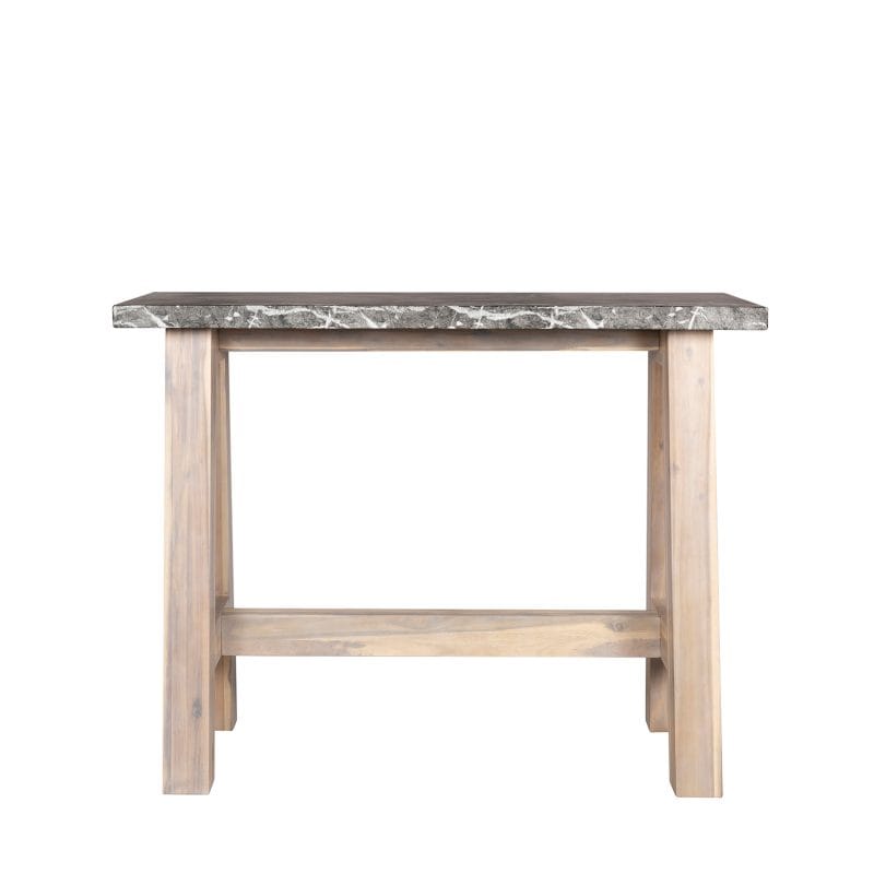 GFRC Console Table with Solid Wood A-Frame Base