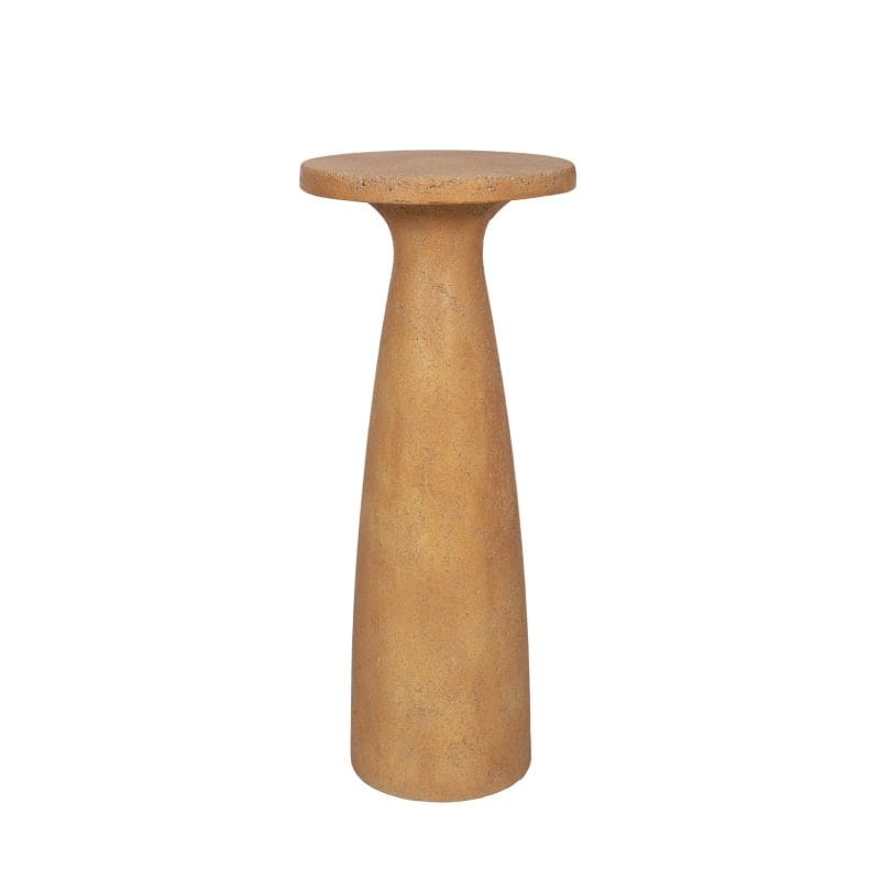 GFRC Side Table with Tapered Pedestal Base