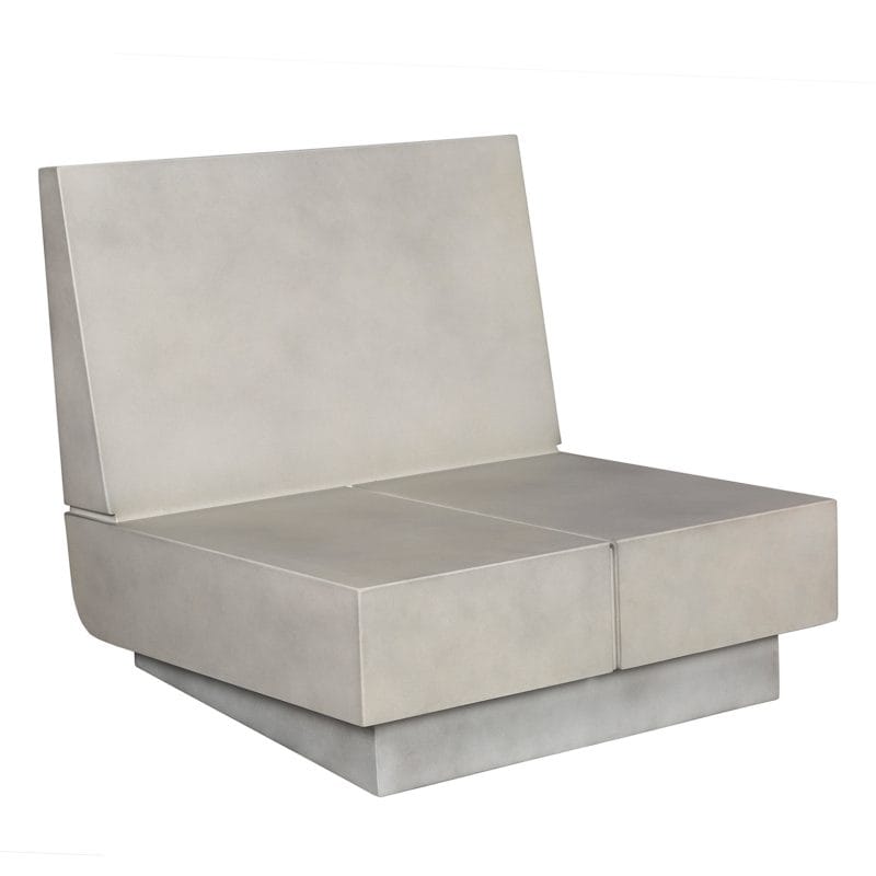 Modular GFRC Sofa with Monolithic Block Form