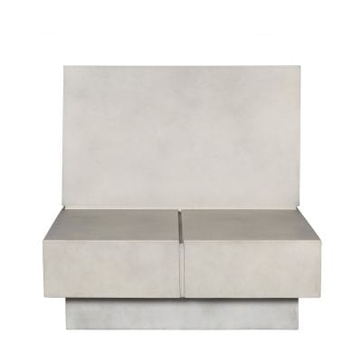Modular GFRC Sofa with Monolithic Block Form
