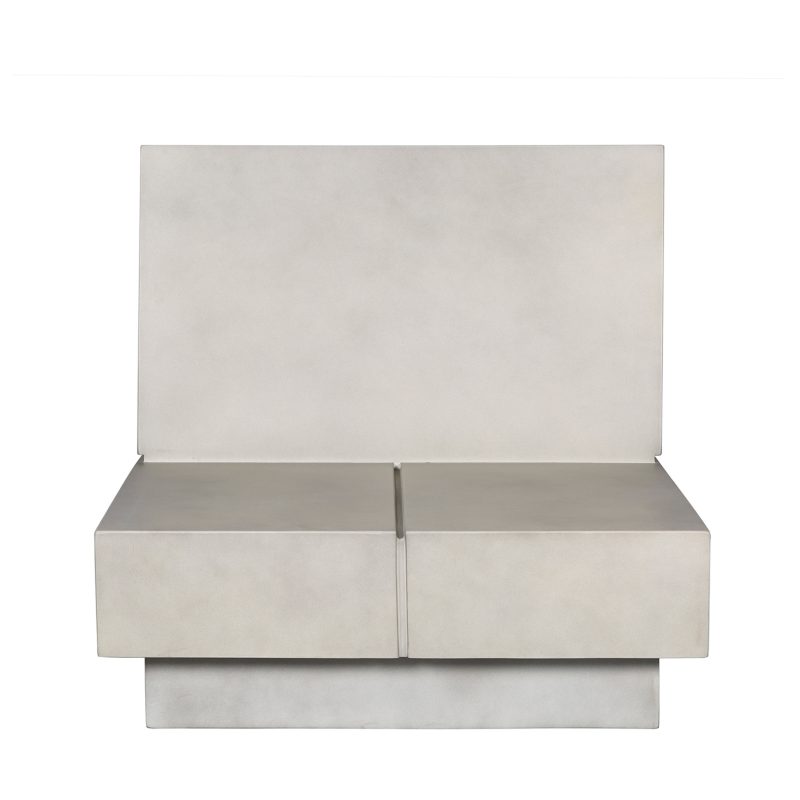 Modular GFRC Sofa with Monolithic Block Form