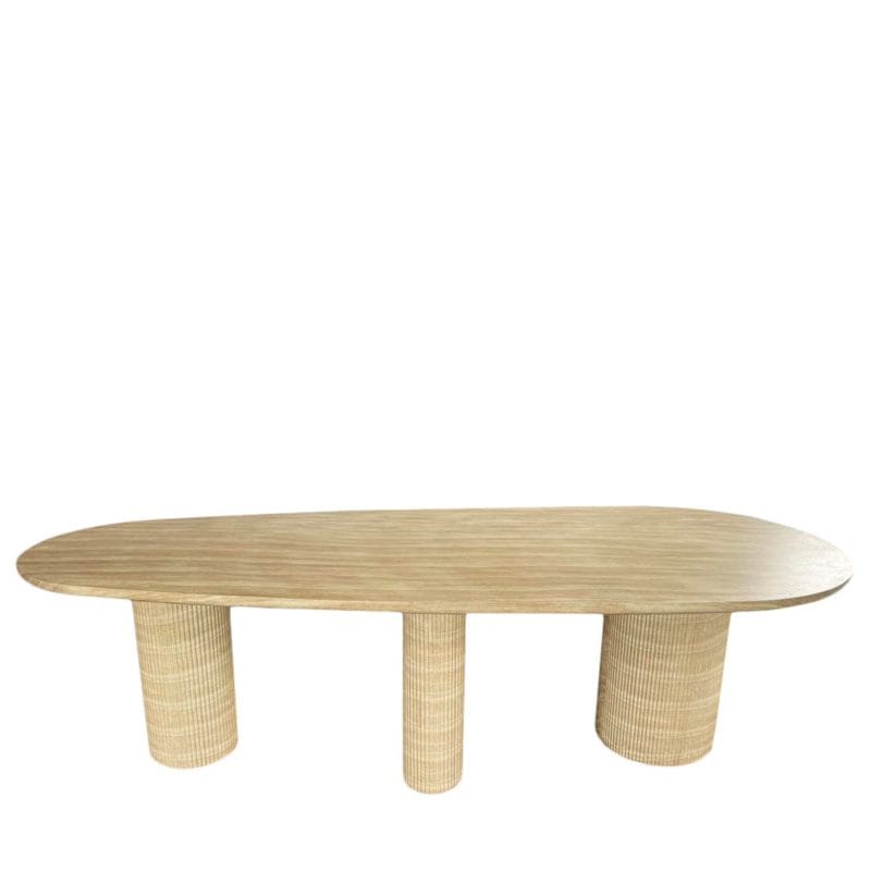 Oval Fluted GFRC Dining Table